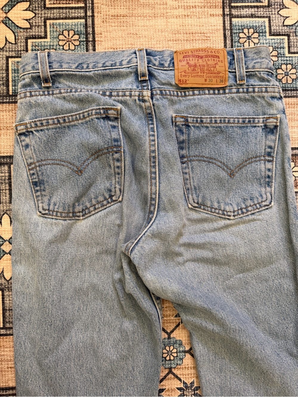 Vintage Levi’s 512 Jeans Cropped Raw Hem